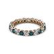 2 - Tiffany 2.80 mm London Blue Topaz and Diamond Eternity Band 