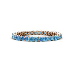 Tiffany Blue Topaz Eternity Band Blue Topaz Gallery Shared Prong Womens Eternity Ring Stackable ctw K Rose Gold