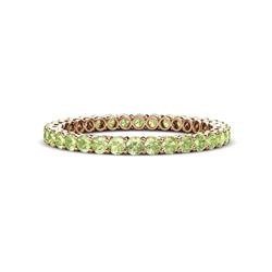 Tiffany Peridot Eternity Band Peridot Side Gallery Shared Prong Womens Eternity Ring Stackable ctw K Rose Gold
