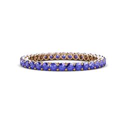 Tiffany Tanzanite Eternity Band Tanzanite Gallery Shared Prong Womens Eternity Ring Stackable ctw K Rose Gold