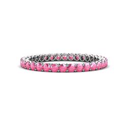 Tiffany Pink Tourmaline Eternity Band Pink Tourmaline Womens Eternity Ring Stackable ctw K White Gold