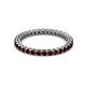 2 - Tiffany 2.00 mm Red Garnet Eternity Band 