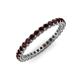 3 - Tiffany 2.00 mm Red Garnet Eternity Band 