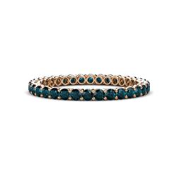 Tiffany London Blue Topaz Eternity Band London Blue Topaz Womens Eternity Ring Stackable ctw K Rose Gold