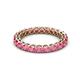 2 - Tiffany 2.80 mm Rhodolite Garnet Eternity Band 