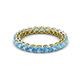 2 - Tiffany 2.80 mm Blue Topaz Eternity Band 