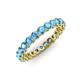 3 - Tiffany 2.80 mm Blue Topaz Eternity Band 