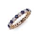 3 - Tiffany 2.80 mm Blue Sapphire and Diamond Eternity Band 