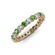 3 - Tiffany 2.80 mm Green Garnet and Diamond Eternity Band 