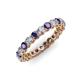 3 - Tiffany 2.80 mm Iolite and Diamond Eternity Band 