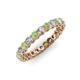 3 - Tiffany 2.80 mm Peridot and Diamond Eternity Band 