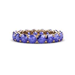 Tiffany Tanzanite Eternity Band Tanzanite Side Gallery Shared Prong Womens Eternity Ring Stackable ctw K Rose Gold