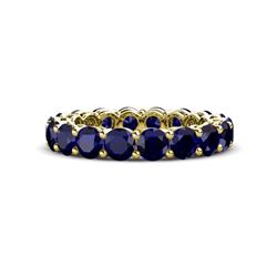 Tiffany Blue Sapphire Eternity Band Blue Sapphire Womens Eternity Ring Stackable ctw K Yellow Gold