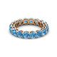 2 - Tiffany 3.80 mm Blue Topaz Eternity Band 