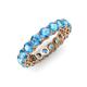 3 - Tiffany 3.80 mm Blue Topaz Eternity Band 