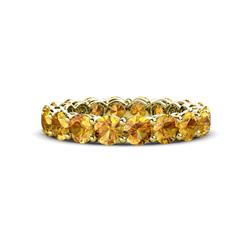 Tiffany Citrine Eternity Band Citrine Gallery Shared Prong Womens Eternity Ring Stackable ctw K Yellow Gold