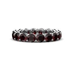 Tiffany Red Garnet Eternity Band Red Garnet Gallery Shared Prong Womens Eternity Ring Stackable ctw K White Gold