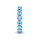 5 - Tiffany 3.80 mm Blue Topaz Eternity Band 