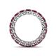 4 - Tiffany 3.80 mm Rhodolite Garnet Eternity Band 