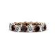 1 - Tiffany 3.80 mm Red Garnet and Diamond Eternity Band 