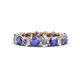 1 - Tiffany 3.80 mm Tanzanite and Diamond Eternity Band 