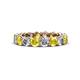 1 - Tiffany 3.80 mm Yellow Sapphire and Diamond Eternity Band 