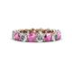 1 - Tiffany 3.80 mm Pink Sapphire and Diamond Eternity Band 