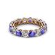 2 - Tiffany 3.80 mm Tanzanite and Diamond Eternity Band 