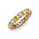 3 - Tiffany 3.80 mm Yellow Sapphire and Diamond Eternity Band 