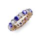 3 - Tiffany 3.80 mm Tanzanite and Diamond Eternity Band 