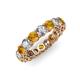 3 - Tiffany 3.80 mm Citrine and Diamond Eternity Band 