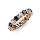 3 - Tiffany 3.80 mm Black and White Diamond Eternity Band 