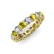 3 - Tiffany 3.80 mm Yellow and White Diamond Eternity Band 