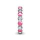 5 - Tiffany 3.80 mm Pink Tourmaline and Diamond Eternity Band 