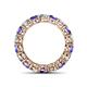 4 - Tiffany 3.80 mm Tanzanite and Diamond Eternity Band 