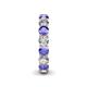 5 - Tiffany 3.80 mm Tanzanite and Diamond Eternity Band 