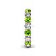 5 - Tiffany 3.80 mm Peridot and Diamond Eternity Band 