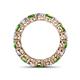 4 - Tiffany 3.80 mm Green Garnet and Diamond Eternity Band 