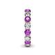 5 - Tiffany 3.80 mm Amethyst and Diamond Eternity Band 