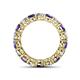 4 - Tiffany 3.80 mm Iolite and Diamond Eternity Band 