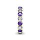 5 - Tiffany 3.80 mm Iolite and Diamond Eternity Band 