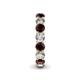 5 - Tiffany 3.80 mm Red Garnet and Diamond Eternity Band 