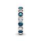 5 - Tiffany 3.80 mm Blue and White Diamond Eternity Band 