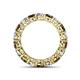 4 - Tiffany 3.80 mm Smoky Quartz and Diamond Eternity Band 