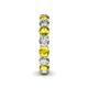 5 - Tiffany 3.80 mm Yellow and White Diamond Eternity Band 