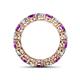 4 - Tiffany 3.80 mm Amethyst and Diamond Eternity Band 