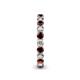 5 - Tiffany 2.80 mm Diamond and Red Garnet Eternity Band 