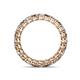 4 - Tiffany 2.80 mm Smoky Quartz and Diamond Eternity Band 