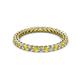 2 - Tiffany 2.00 mm Yellow Sapphire and Diamond Eternity Band 