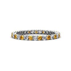 Tiffany Citrine and Diamond Eternity Band Citrine and Diamond Womens Eternity Ring Stackable ctw K White Gold